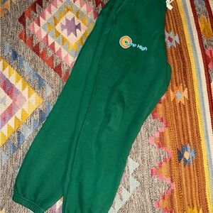 Camp High green multicolor sweatpants size medium